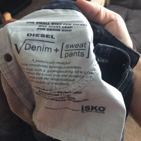 Diesel grupee v sweat pants denim 23/32 - Picture 9 of 11